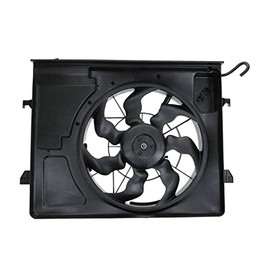 Radiator Dual Cooling Fan Assembly w/Coolant Reservoir for 2010 Kia Forte 2.0L
