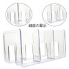 Granmagazz Acrylic Bookends Tabletop Bookshelf Divider Document Sorter Rack Handbag