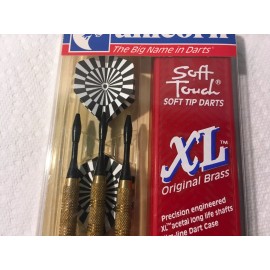 Unicorn XL Original Brass Soft Tip Darts with Hard Case 17g Made in England