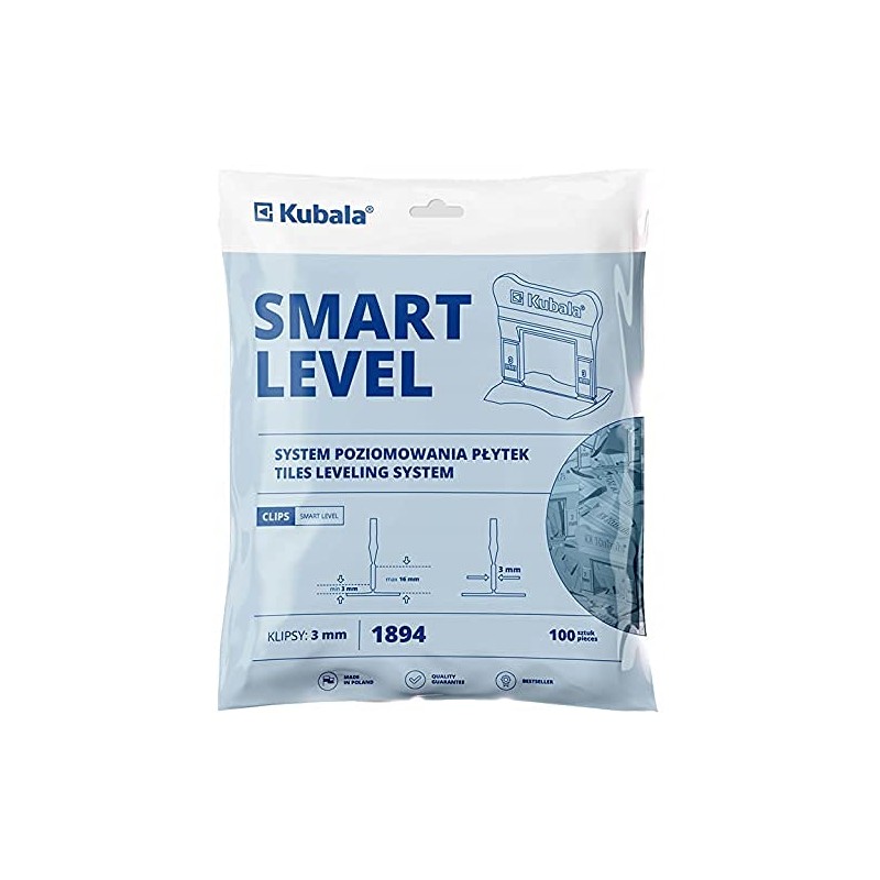 KUBALA Leveling system for 3-16 mm thick tiles, smart level