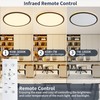 19 Inch Flush Mount Ceiling Light with Night Light, 45W
