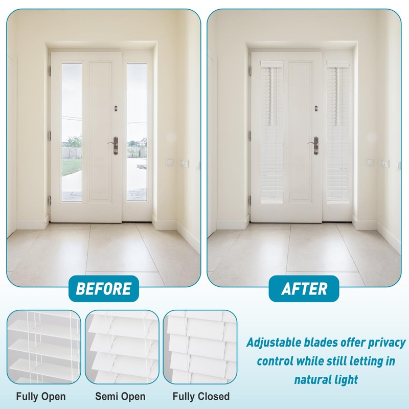 DoubleFill 2 Pack 8.5'' x 72'' Cordless Sidelight Blinds 2''