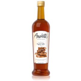 Amoretti Premium Syrup, English Toffee, 25.4 Ounce (Pack of 12)