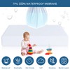 Moonsea Crib Mattress Protector Waterproof,Mattress Cover Protector, Smooth Top Mattress