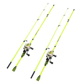 Sougayilang Casting Fishing Rod Reel Combo, 6ft High Carbon Ultralight Fishing Pole, Slow Speed 3.9:1 Gear Ratio Baitcaster Reel, Complete Freshwater Kit for Trout Bass Panfish Stream Fishing(2 packs)