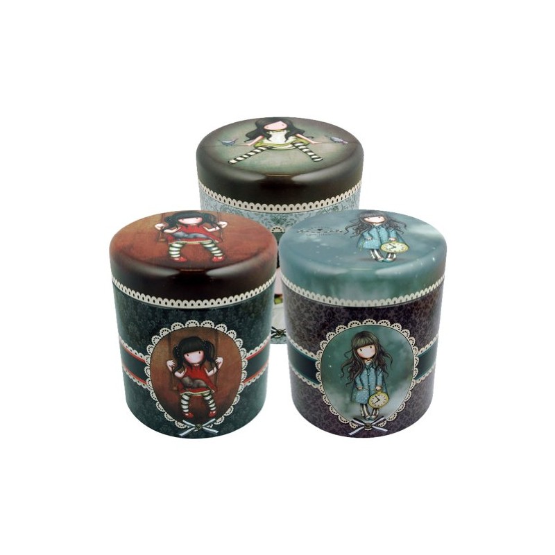 Gorjuss Storage Tins - Set of 3 - (3 Designs)