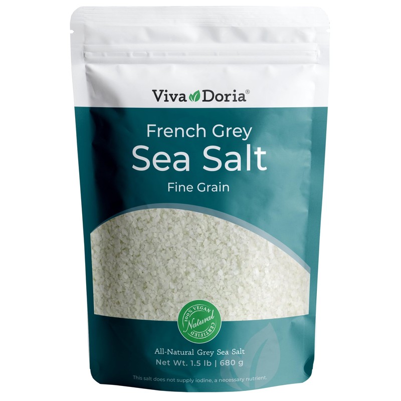 Viva Doria Sel Gris French Light Grey Sea Salt, 1.5