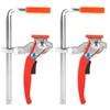 LANIAKEA 2PCS Ratcheting Table Clamp Quick Bar Clamp with 0~6"