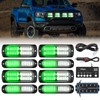 Nilight 8PCS Led Strobe Lights with Controller 12V 24V Sync