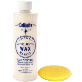 COLLINITE Liquid Fiberglass Boat Wax Pint #925 with Yellow Foam Pad