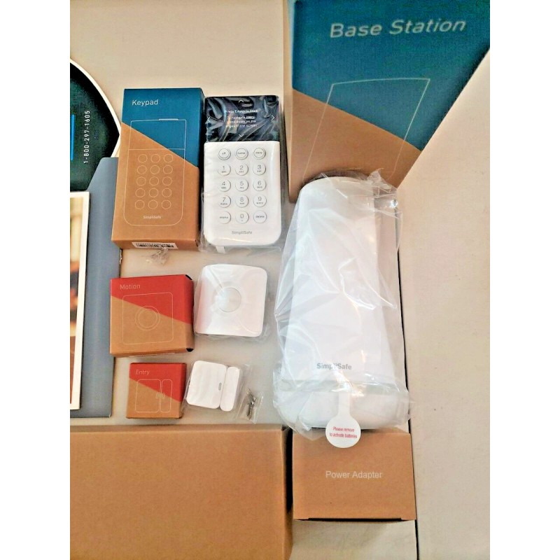 SimpliSafe SIMPLI SAFE HOME INDOOR SECURITY SYSTEM. 4 piece system