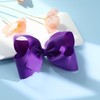Oaoleer Hair Bows Clips, 2PCS 6inch Purple Layered Grosgrain Ribbon