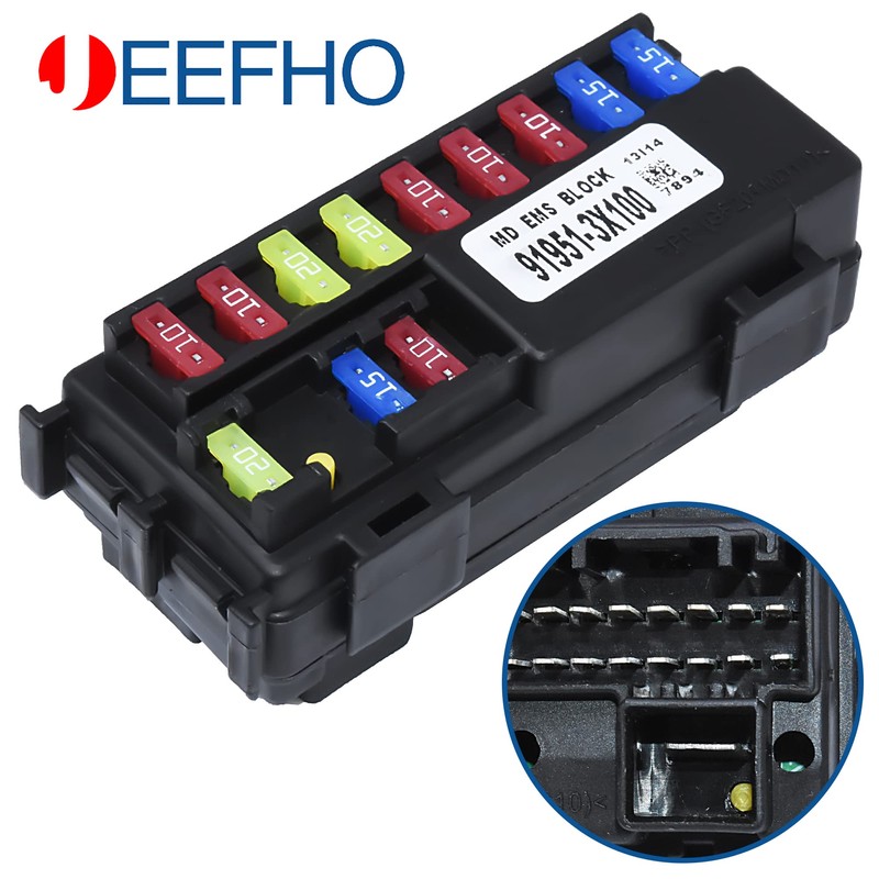 JEEFHO 91951-3X100 Engine Small Fuse Box Compatible with 2014 2015
