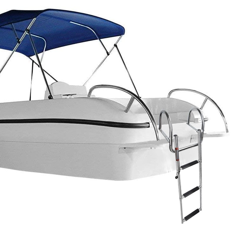 Manumarine 3 Step Pontoon Boat Ladder, Pontoon Ladders for Pontoon