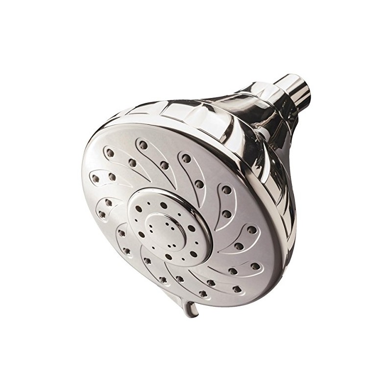 Culligan Wall-Mounted Showerhead with Anti-Clog Rubber Spray Nozzles, 1.2 GPM,