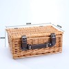 Woodluv Natural Wicker Hamper Basket, Xmas, Wedding, Anniversary Birthday Mothers