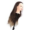 Blonde Gray Gradient Wig Hair Mannequin Head Hairdressing Styling Training