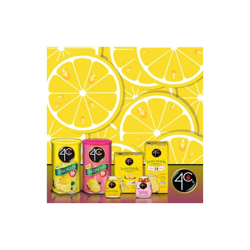 4C Powdered Drink Mix Canisters, Family Sized Bin, Thirst Quenching