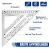 WORKPRO Try Square 300 mm & Triangular Carpenter's Square 180