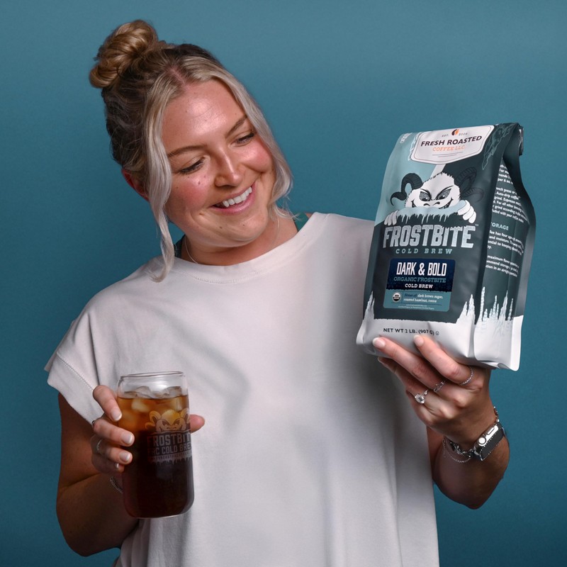 Fresh Roasted Coffee, Organic Dark & Bold Frostbite Cold Brew