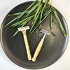 "Bamboo Reusable Razor Set for Men & Women – Includes