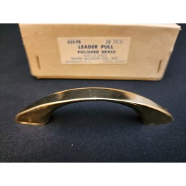 Allison Vintage NOS Allison Polished Brass Drawer Leader Pull #509 20 Piece Box Japan C7