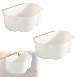 Changing Table Organiser, Pack of 2, Kitchen Cupboard, Door Hanging Waste Container, Collection Tray for Kitchen Waste for Hanging, Changing Table Organiser for Hanging, Collection Tray for Kitchen