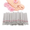 50pcs Inverted Cone Shape Nail Polishing Grinding Head Nail Art