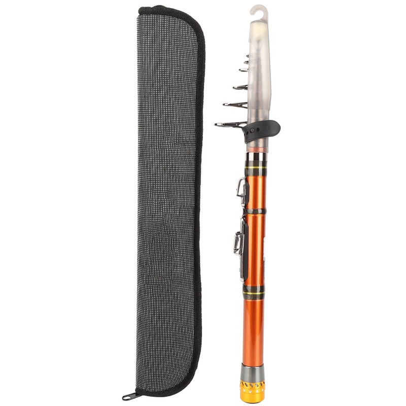 Carbon Fiber Hard Adjustable Mini Pocket Fishing Pole Mini Ultrashort