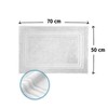 Komforttec 2-Piece Bath Mat Set, Terry Cloth Shower Mat, Washable
