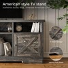 Casaottima TV Stand for 65 Inch TV, Farmhouse Entertainment Center