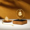 Oirlv Wood & Silver Metal Pocket Watch Display Stand, Luxury