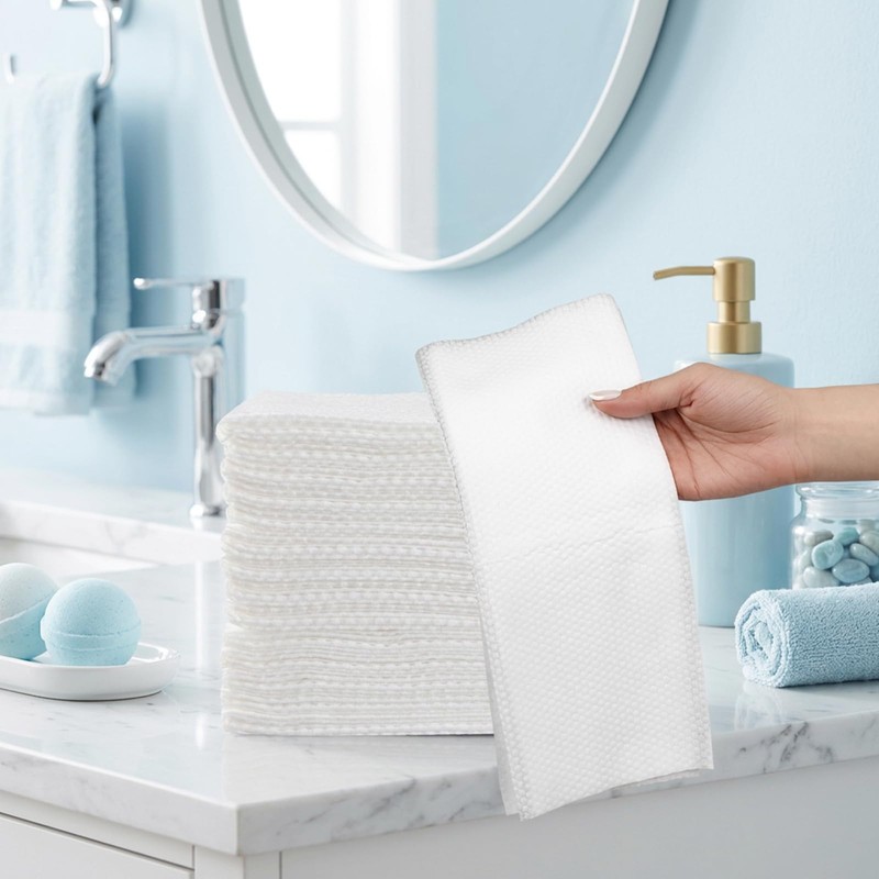 Sibba 100 Count Disposable Hair Drying Towels Bath Hair Towels,