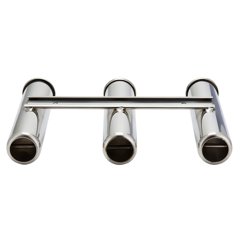 Marine Boat 304 Stainless Steel Wall/Side Mounted 3 Rod Rack