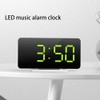 LED Mirror Alarm Clock Electronic Alarm Clock Adjustable Mirror Bedside