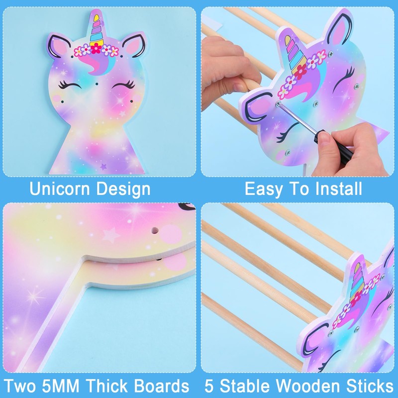 Unicorn Castle Headband Stand Hair Scrunchie Storage Hair Accessories Kids