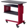 ACME Cargo Metal Base Accent Table with Wall Shelf and