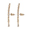 PalmBeach Goldtone Pear Cut Crystal Ear Climber Drop Earrings (43x8mm),