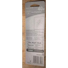 Westinghouse LOT OF 4 Westinghouse Light Bulbs 40 Watt 120v E17 Frosted Accent 03759