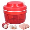 Manual Onion Chopper for Vegetables, Fruits, Onions, Nuts, Garlic (Red)
