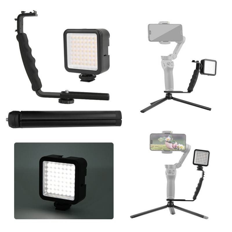 ABS 6000K Fill Light Desktop Tripod Handheld Ballhead Stabilizer Fixed