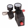 Air Compressor Pressure Switch 1/4in 4 Holes Controller Regulator Valve