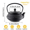 Velaze Cast Iron Teapot Set,Japanese Teapot Heat Preservation with Trivet,Stainless