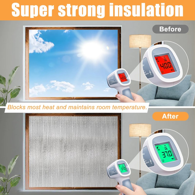 Hoqqf Garage Door Insulation Kit (8 Pcs) 48 x 24