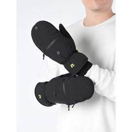 Men's HIGH-FIVE MITTENS  snowboarding - Color: Black, Size: M