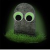 Set of 2 large eyes glow in the dark eyes