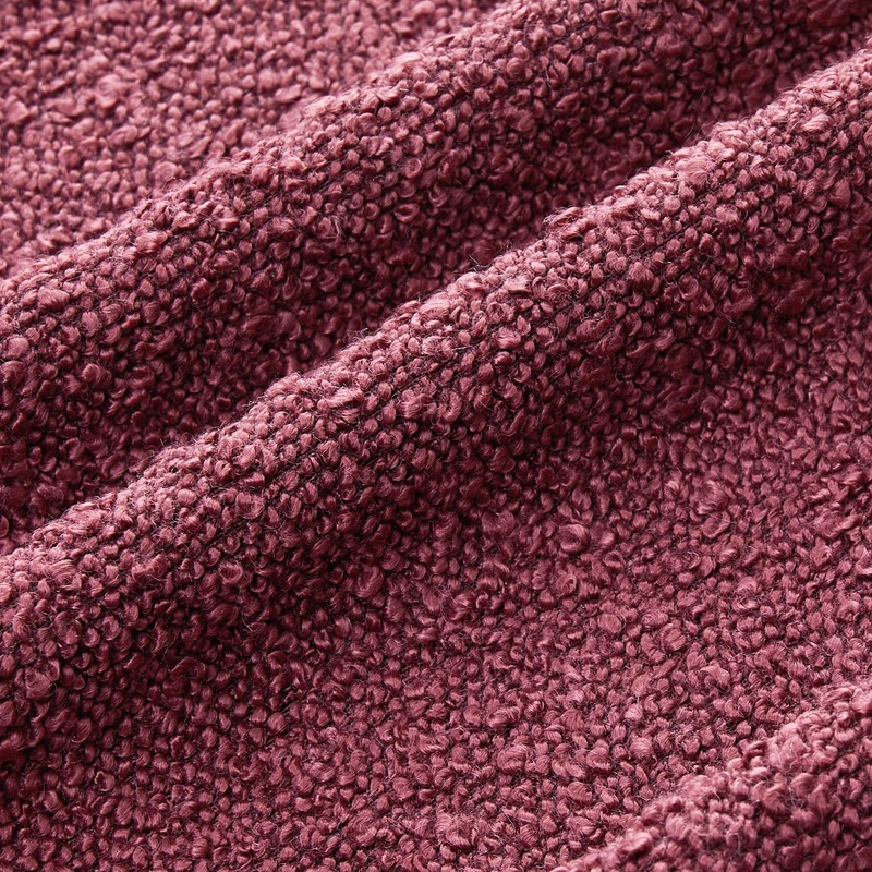 Mixhug Decorative Boucle Throw Pillow Covers, Burgundy Red, 18 x