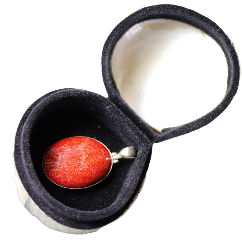 ART-CRAFT Small Shell Box White Ring Box with Lid Ring