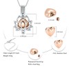 Oinsi Cremation Jewelry Lotus Shape Stainless Steel Memorial Necklace Inside