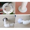 Wall Flange Cover Collars Plastic Radiator Pipe Collars, 4 Pieces,Water